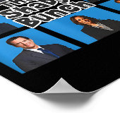 Funny The Shady Bunch 2024 Poster (Ecke)