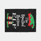 Funny The Siled Rotten Elf Shirt Weihnachten Match Fleecedecke (Vorderseite (Horizontal))