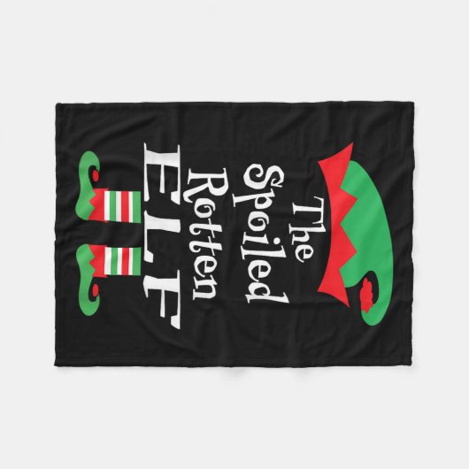 Funny The Siled Rotten Elf Shirt Weihnachten Match Fleecedecke (Vorderseite (Horizontal))