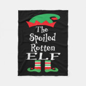 Funny The Siled Rotten Elf Shirt Weihnachten Match Fleecedecke (Vorderseite)