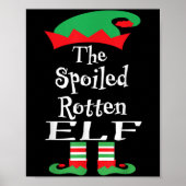 Funny The Siled Rotten Elf Shirt Weihnachten Match Poster (Vorne)