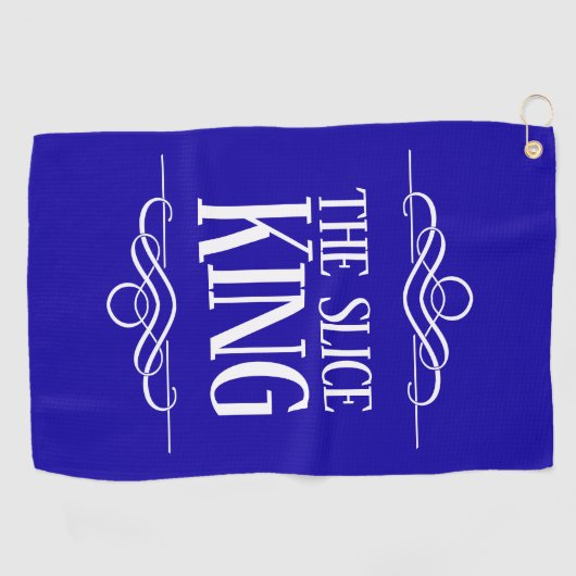 Funny the Slice King Golfhandtuch (Horizontal)