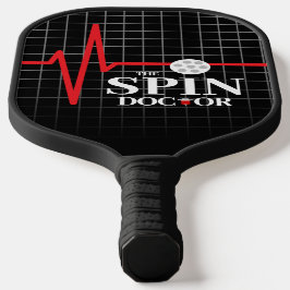 Funny the Spin Doctor Spritze Heartbeat Chart Pickleball Schläger