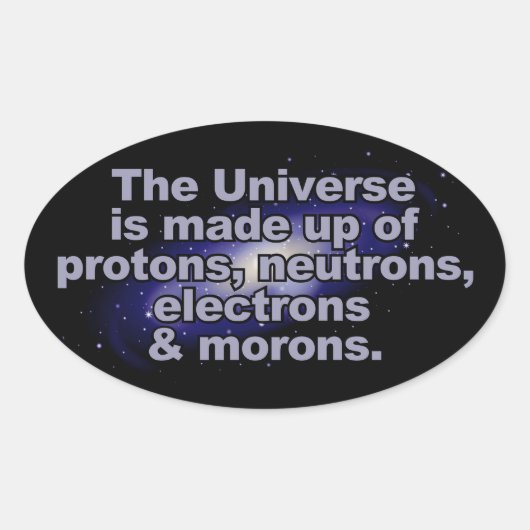 Funny "The Universe" Aufkleber (Vorderseite)