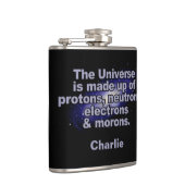 Funny "The Universe" individuelle Name Flask Flachmann (Rechts)