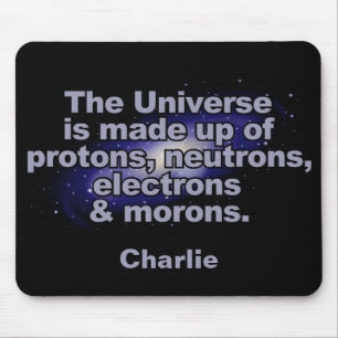 Funny "The Universe" individuelle Name Mousepad