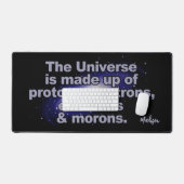 Funny "The Universe" individuelle Name Schreibtischunterlage (Tastatur & Maus)