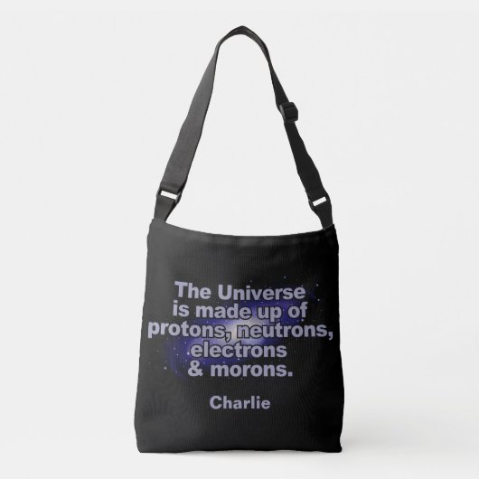 Funny "The Universe" individuelle Name Taschen (Vorderseite)