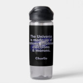 Funny "The Universe" individuelle Name Trinkflasche (Rückseite)