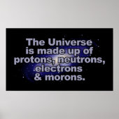 Funny "The Universe" Poster (Vorne)