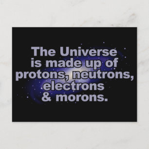 Funny "The Universe" Postkarte