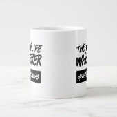 Funny the Wildlife Whisperer Hashtag Name Jumbo-Tasse (Vorderseite)