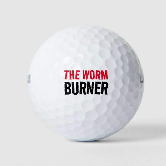 Funny the Worm Burner Golfball (Vorderseite)