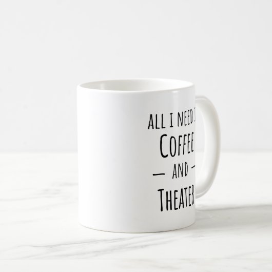 Funny Theater Tasse Geschenk (VorderseiteRechts)