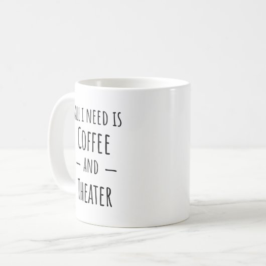 Funny Theater Tasse Geschenk (Vorderseite Links)