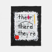 Funny Their There They Are Book English Grammar Te Fleecedecke (Vorderseite)