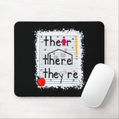 Funny Their There They Are Book English Grammar Te Mousepad (Mit Mouse)