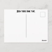 Funny There & Back waren da getan, dass Urlaub Postkarte (Rückseite)