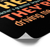 Funny There Ihre sind Englischlehrer Poster (Ecke)