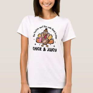 Funny Thick and Juicy Turkey Erntedank T-Shirt