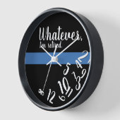 Funny Thin Blue Line Polizeidirektor - Einstellung Uhr (Winkel)
