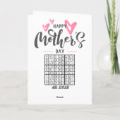 Funny Thing ist ... - Funny Mother's Day Card Karte (Rückseite)