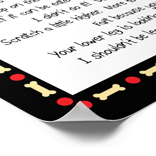 Funny Things gelernt von Nova Scotia Duck Toller Poster (Ecke)