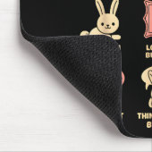 Funny Things I Do In My Spare Time Bunny Rabbit Gi Mousepad (Ecke)