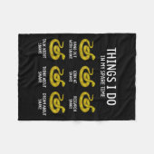 Funny Things I Do In My Spare Time Snake Animal Lo Fleecedecke (Vorderseite (Horizontal))