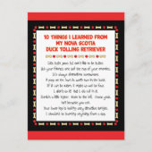 Funny Things von Nova Scotia Duck Toller gelernt Postkarte (Vorderseite)