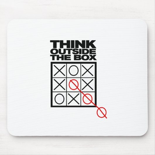 Funny Think außerhalb der Box Mousepad (Vorne)