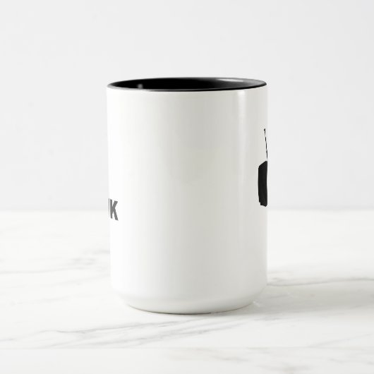 Funny think thunk outside idiot box tv television  tasse (Zentrum)