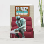 Funny Thinker Denken Sie an Sie Karte (Vorderseite)