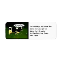 Funny Thinking Cow