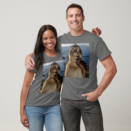 Funny Thinking Monkey Meme Curious Ape Brainrot Gi T-Shirt (Unisex)