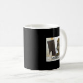 Funny Thinking Monkey Meme Office Curious Ape Brai Kaffeetasse (VorderseiteRechts)