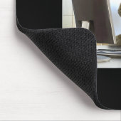 Funny Thinking Monkey Meme Office Curious Ape Brai Mousepad (Ecke)