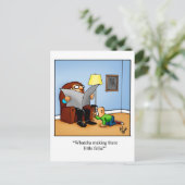 Funny Thinking Sie Spaß Postcard Postkarte (Stehend Vorderseite)