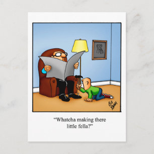 Funny Thinking Sie Spaß Postcard Postkarte