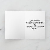 Funny Thinking you Alaskan Malamute Dog Foto Karte (Innenseite)