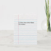 Funny Thinking you nüchtern Drinking, Lined Paper Karte (Vorderseite)