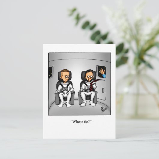 Funny Thinking you Postcard Postkarte (Stehend Vorderseite)