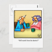 Funny "Thinking you" Postkarte (Vorne/Hinten)