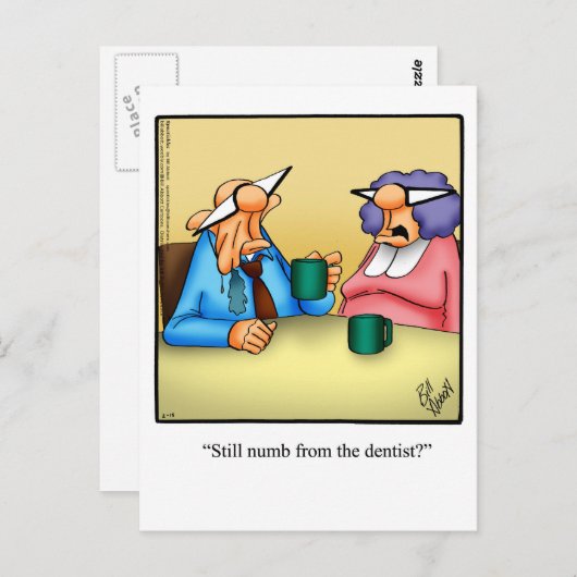 Funny "Thinking you" Postkarte (Vorne/Hinten)