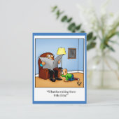 Funny Thinking You Spaß Postcard Postkarte (Stehend Vorderseite)