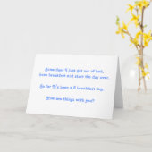 Funny Thinking Your Card to write on Karte (Gelbe Blume)