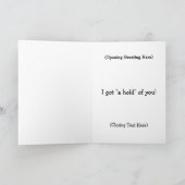 Funny Thinking your Greeting Card - Custom Karte (Innenseite)