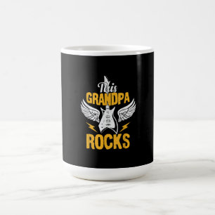 Funny This Grandpa Rocks Music Rock Gitarre Kaffeetasse