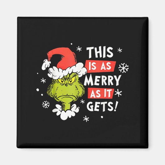 Funny This Is As Merry As It Gets Christmas, Sarca Magnet (Vorne)