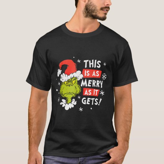 Funny This Is As Merry As It Gets Christmas, Sarca T-Shirt (Vorderseite)